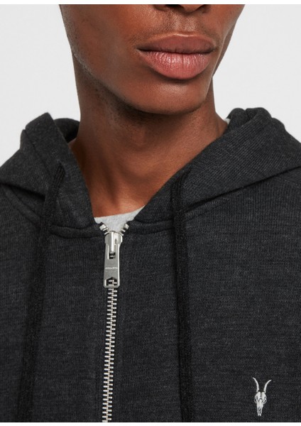 Erkek Jonah Zip Hoody tshirt MF066R U004934 - Koyu gri