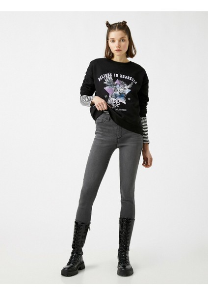 Pamuklu Skinny Carmen Jean - Yüksek Bel Dar Kesim Dar Paça Pantolon