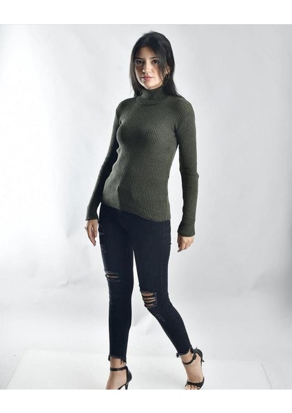 8510277 Ince Fitilli Kaşkorse Yarım Balıkçı Triko Hakı fiyatları