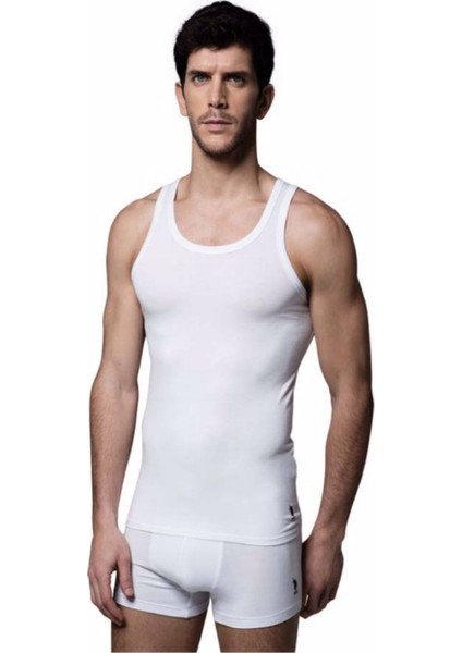Erkek Beyaz Atlet Boxer Takım 80088