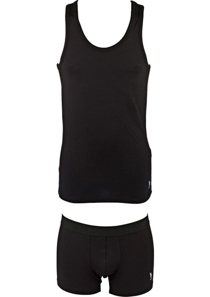 U.S.POLO 80088 ERKEK SİYAH ATLET BOXER TK