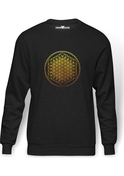 Bring Me The Horizon Sempiternal Baskılı Füme Erkek Örme Sweatshirt Uzun Kol