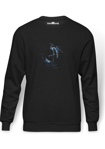 Dark Souls Dark Souls Frost Baskılı Füme Erkek Örme Sweatshirt Uzun Kol