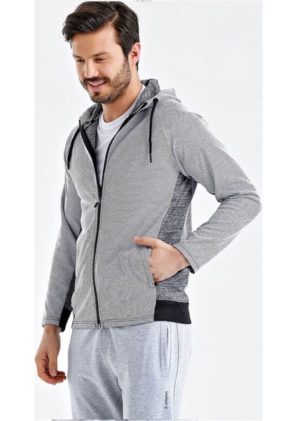 Sweat Poly. Kapşonlu Grey M fiyatları