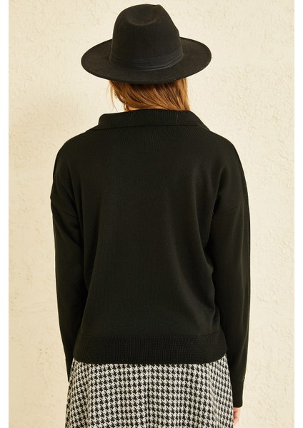Polo Yaka Oversize Triko Kazak