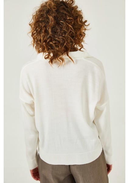 Polo Yaka Oversize Triko Kazak