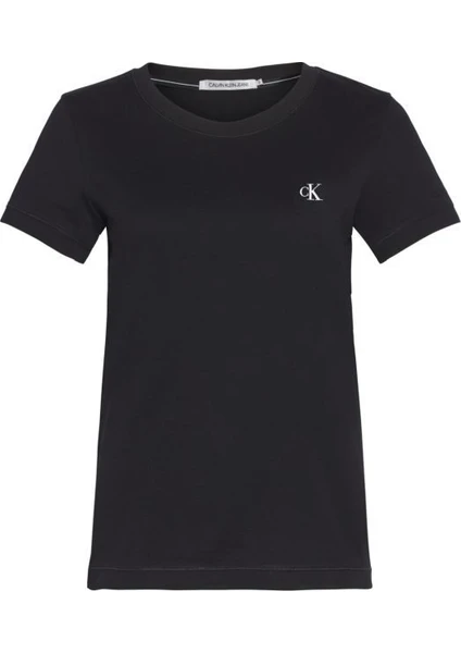 Calvin Klein Kadın CK Embroidery Slim T-Shirt