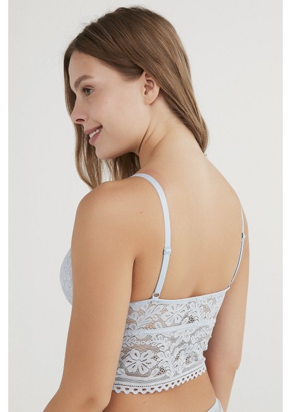 Açık Mavi Desire Push Up Bralet
