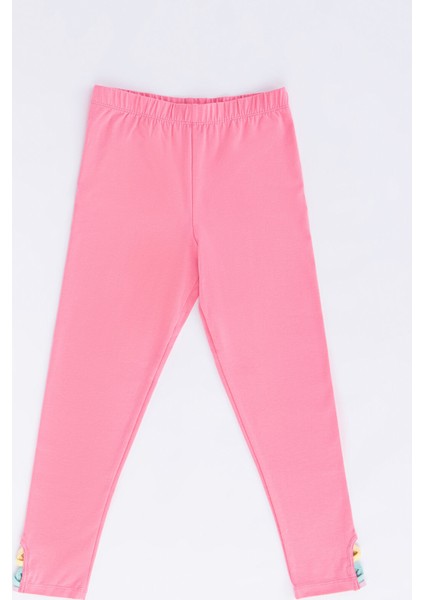 Pembe Teen Pipping Detailed Tayt