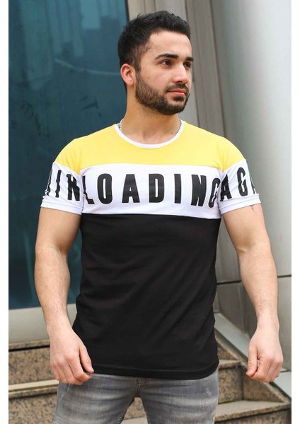 Baskılı Siyah T-Shirt 2974