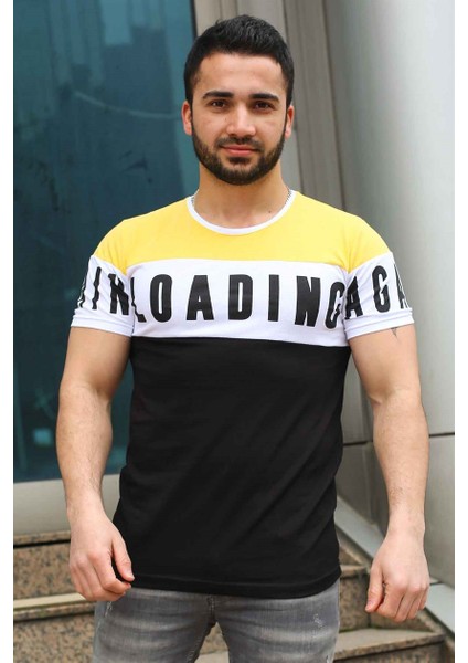 Baskılı Siyah T-Shirt 2974