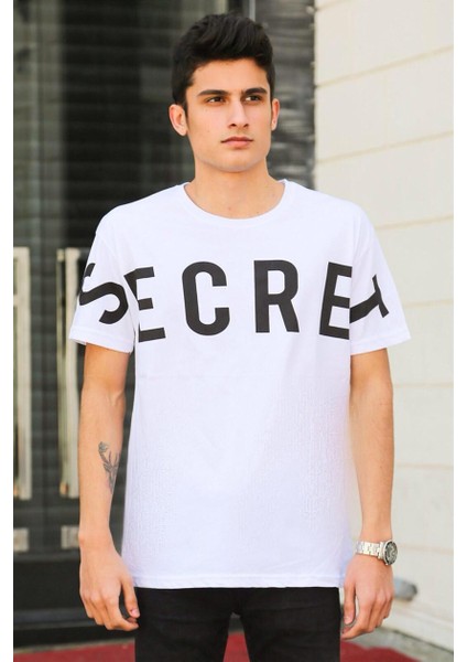 Baskılı Beyaz T-Shirt 3034 fiyatları