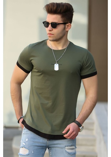 Basic Haki Erkek T-Shirt 4459