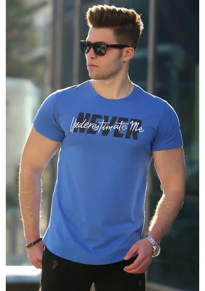 Saks Baskılı Erkek T-Shirt 4477