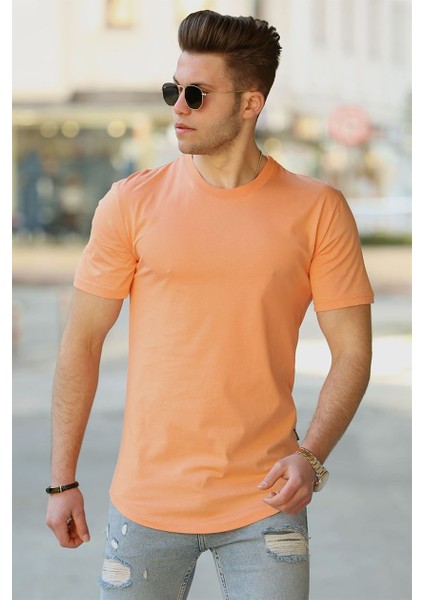 Basic Turuncu Erkek T-Shirt 4500