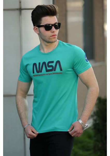 Baskılı Yeşil Erkek T-Shirt 4525 fiyatları