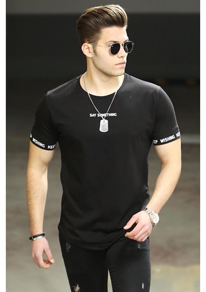 Siyah Erkek T-Shirt 4461
