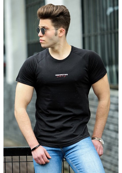Basic Siyah Erkek T-Shirt 4516