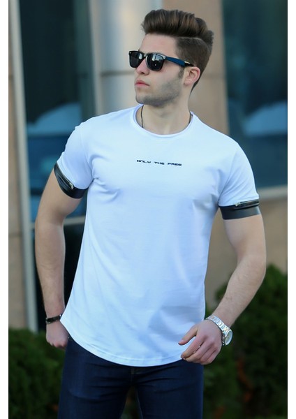 Beyaz Erkek T-Shirt 4451