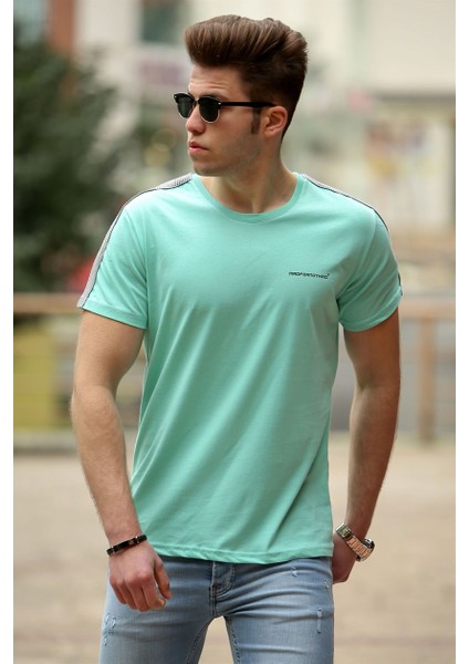 Basic Yeşil Erkek T-Shirt 4513