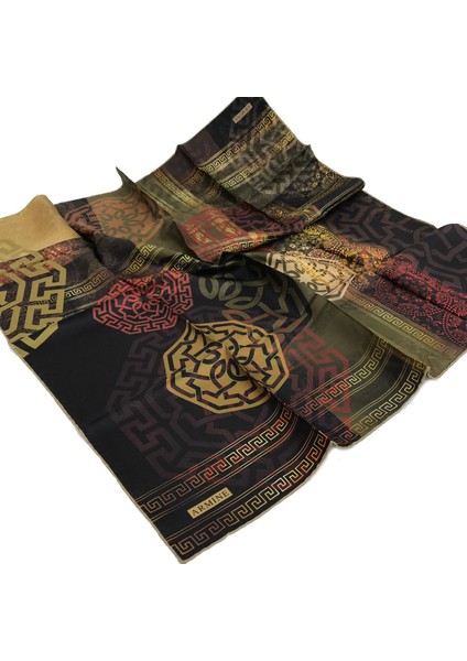 Yeni Sezon Nostalji Serisi Ipek Twill Eşarp 8245D-03