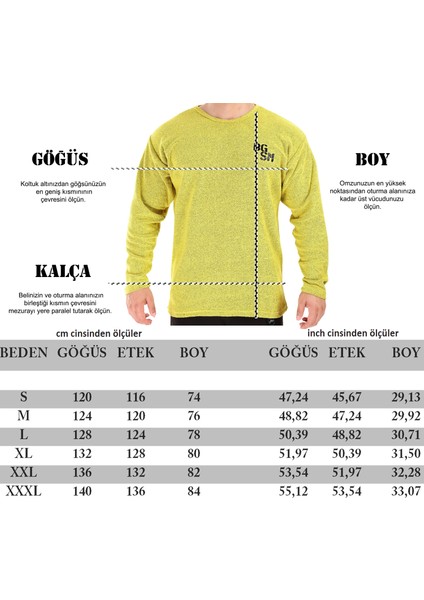 Erkek Sweatshirt Kışlık, Rahat Kesim Spor Üst