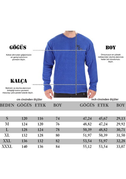 Erkek Oversize Sweatshirt Kışlık Havlu Kumaş Kazak