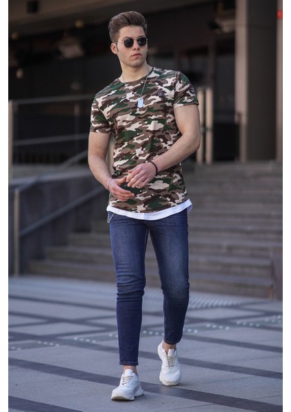 Madmext Kamuflaj-3 Desen Erkek T-Shirt 4480 fiyatları