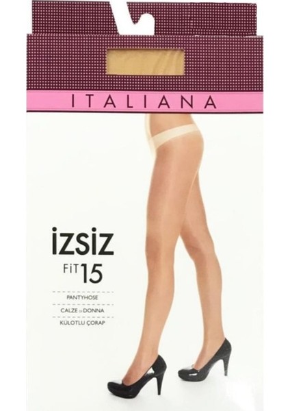 Italiana Fit 15 Izsiz Külotlu Çorap