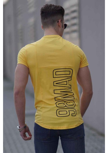 Baskılı Sarı Erkek T-Shirt 3023