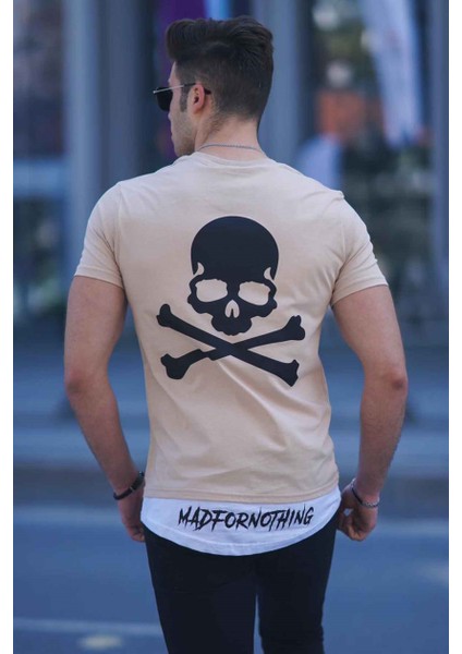 Camel Baskılı Erkek T-Shirt 4597