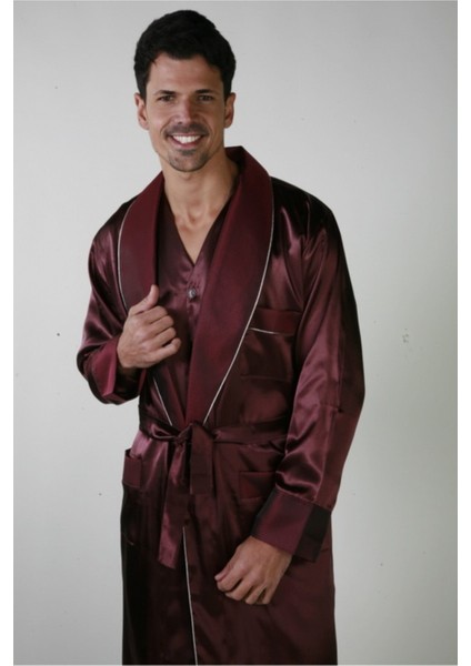 Saten Pijama Takım ve Robdöşambr 3lü Damat Çeyiz Set ANC333