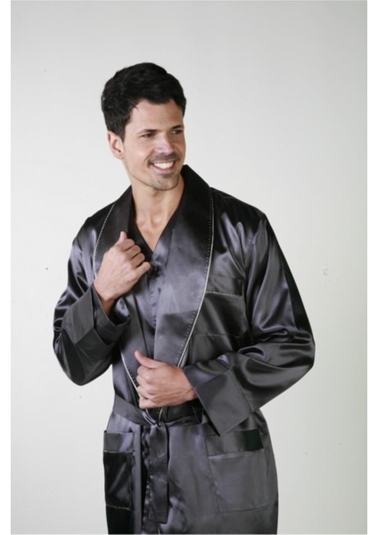 Saten Pijama Takım ve Robdöşambr 3lü Damat Çeyiz Set ANC333