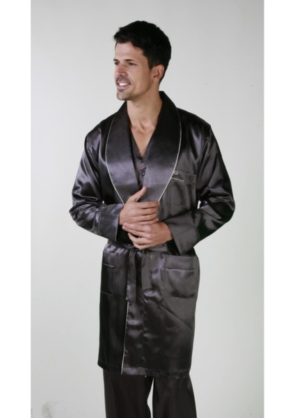 Saten Pijama Takım ve Robdöşambr 3lü Damat Çeyiz Set ANC333