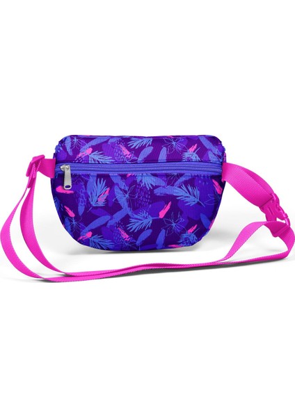 Mor Floral Desenli Bel Çanta fırsatları
