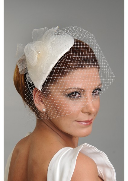 Turkuaz Aksesuar Nikah Şapkası