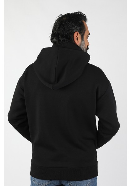 Erkek Kapüşonlu Polar Sweat