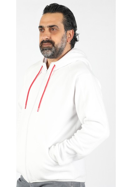 Erkek Kapüşonlu Polar Sweat