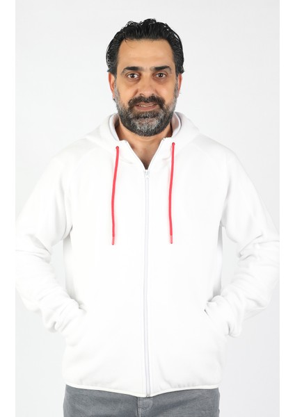 Erkek Kapüşonlu Polar Sweat