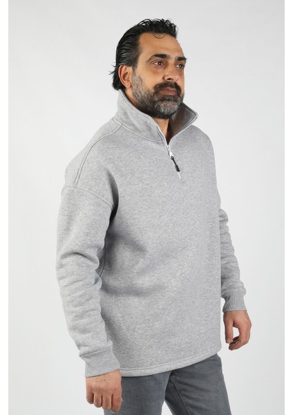 Unisex Balıkçı Yaka Polar Sweat