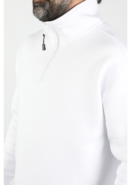 Unisex Balıkçı Yaka Polar Sweat
