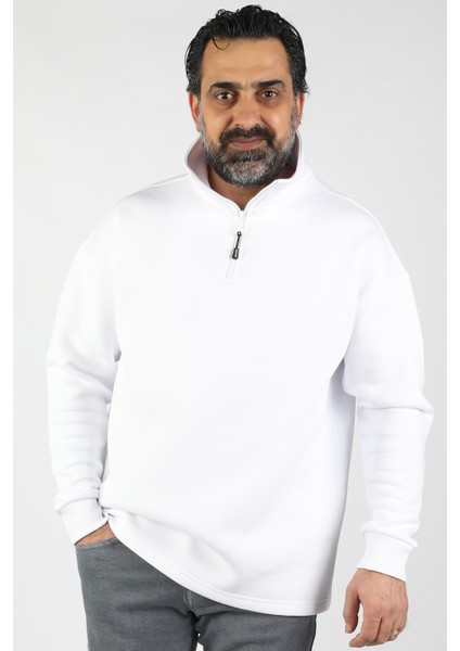 Unisex Balıkçı Yaka Polar Sweat