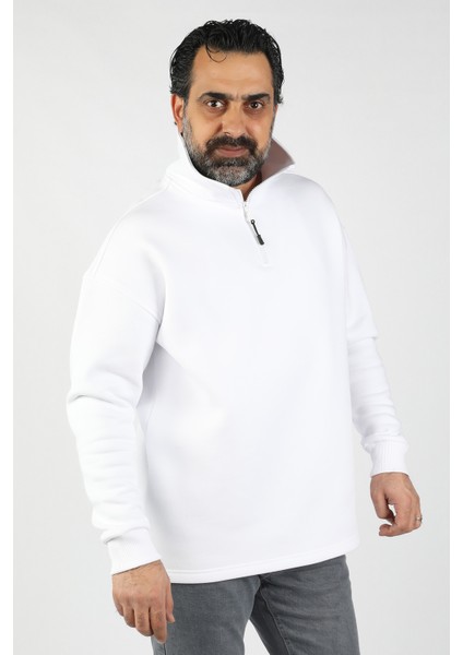 Unisex Balıkçı Yaka Polar Sweat