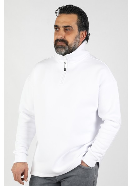 Unisex Balıkçı Yaka Polar Sweat