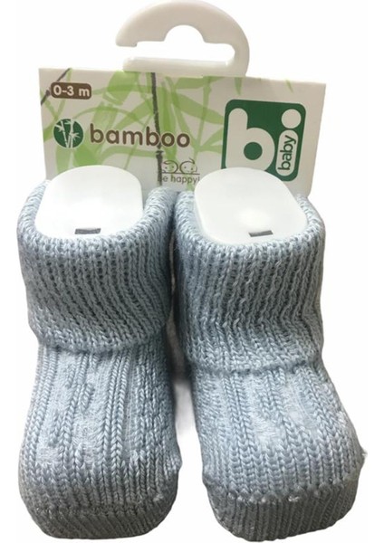 Bambu Jakarlı Kız Erkek Bebek Yumuşak Çorap