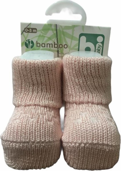 Bambu Jakarlı Kız Erkek Bebek Yumuşak Çorap