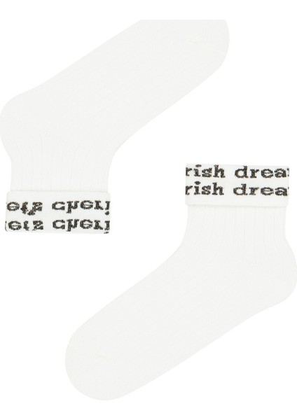 Beyaz Cherısh Dream Soket Çorap