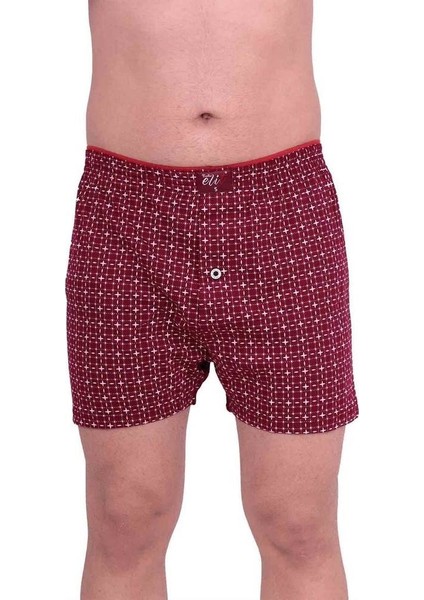6'lı Tutku Elit Havlu Bel Erkek Penye Desenli Boxer 1102