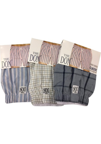 3'lü Poplin Boxer %100 Cotton Kumaş Boxer