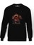 Led Zeppelin Icarus For Baskılı Siyah Erkek Örme Sweatshirt Uzun Kol 1